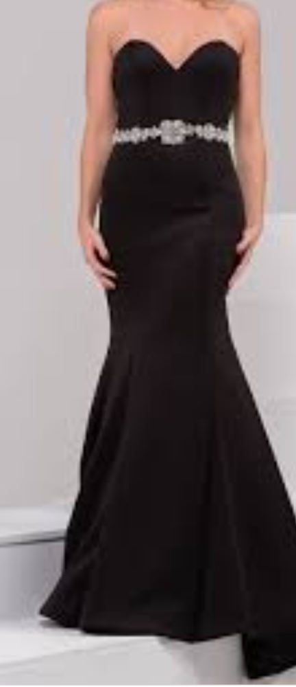 Jovani black fit and flair size 8